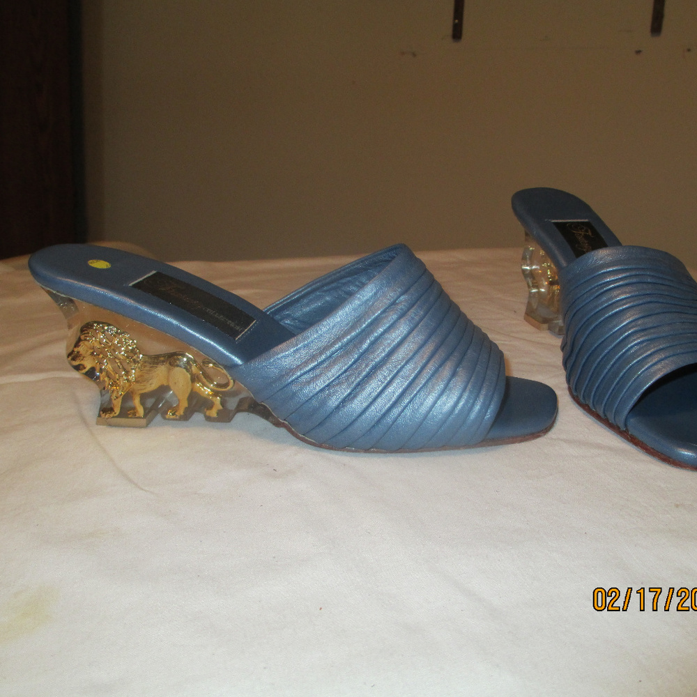 Fantasy collection Blue Mules with LIONS sz8